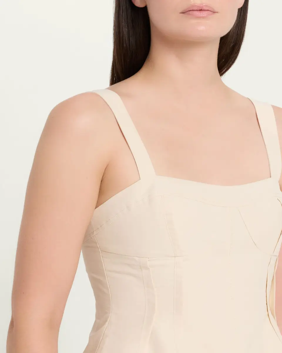 Simkhai April Cotton Faille Bustier Top | Thumbnail 5