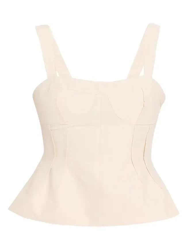 April Cotton Faille Bustier Top April Cotton Faille Bustier Top