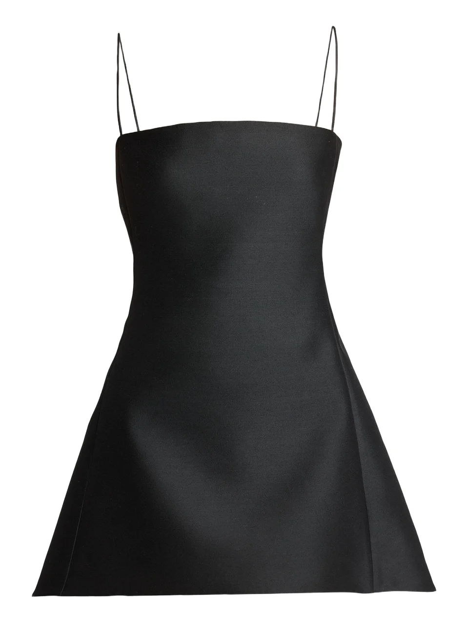 Square-Neck High-Low Mini Babydoll Dress