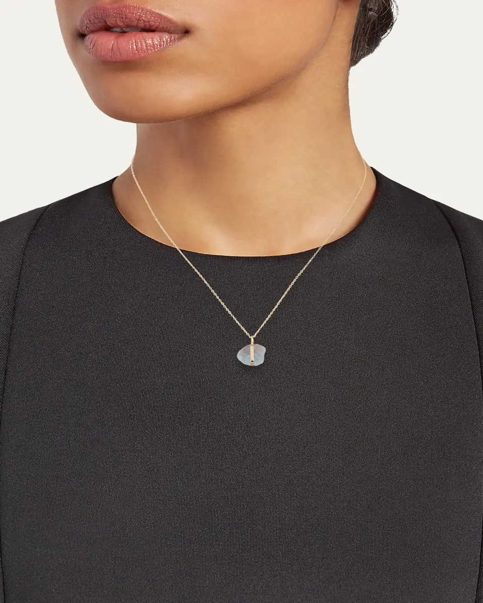 JIA JIA 14K March Birthstone Pendant Necklace | Thumbnail 2