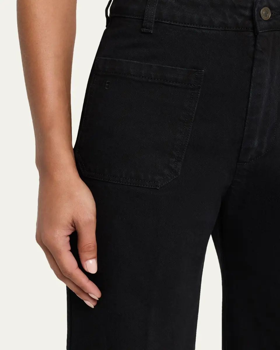 Victoria Beckham Alina Patch-Pocket Straight-Leg Jeans | Thumbnail 5