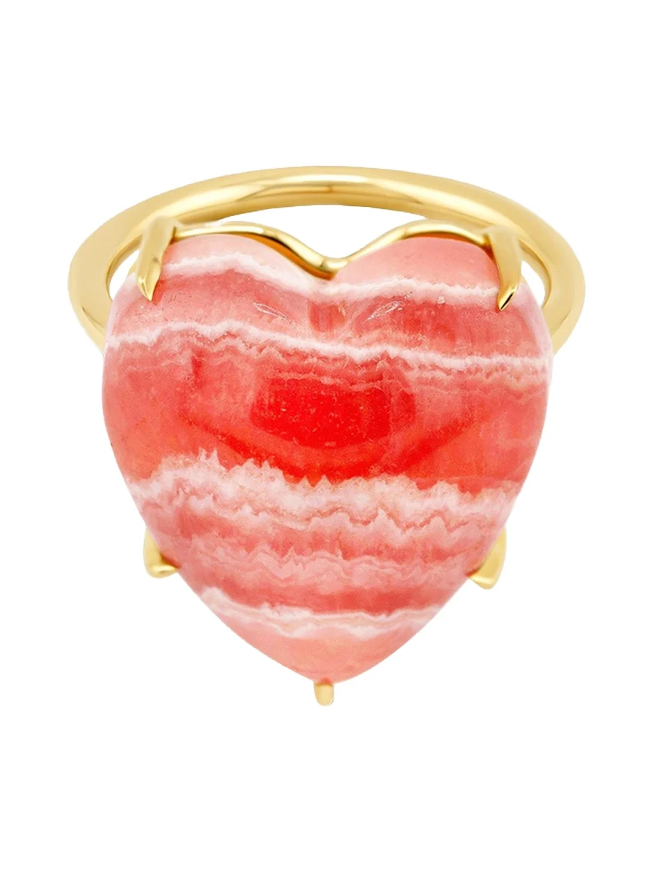 JIA JIA 14K Rhodochrosite Heart Ring