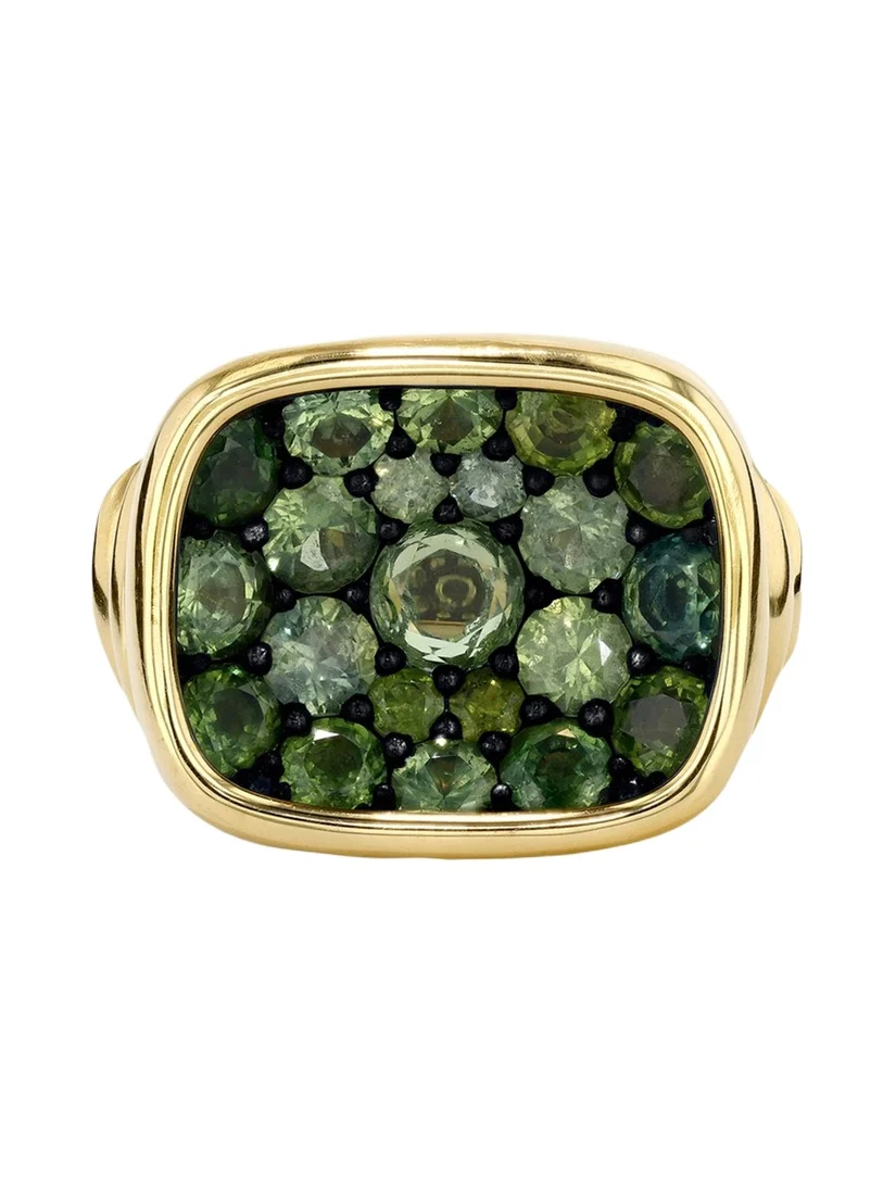 18K Green Sapphire Ring 18K Green Sapphire Ring