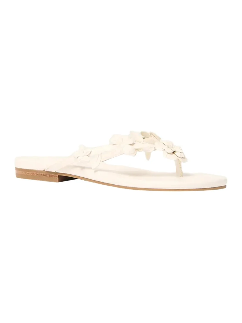 Simkhai Willow Floral Applique Leather Sandals