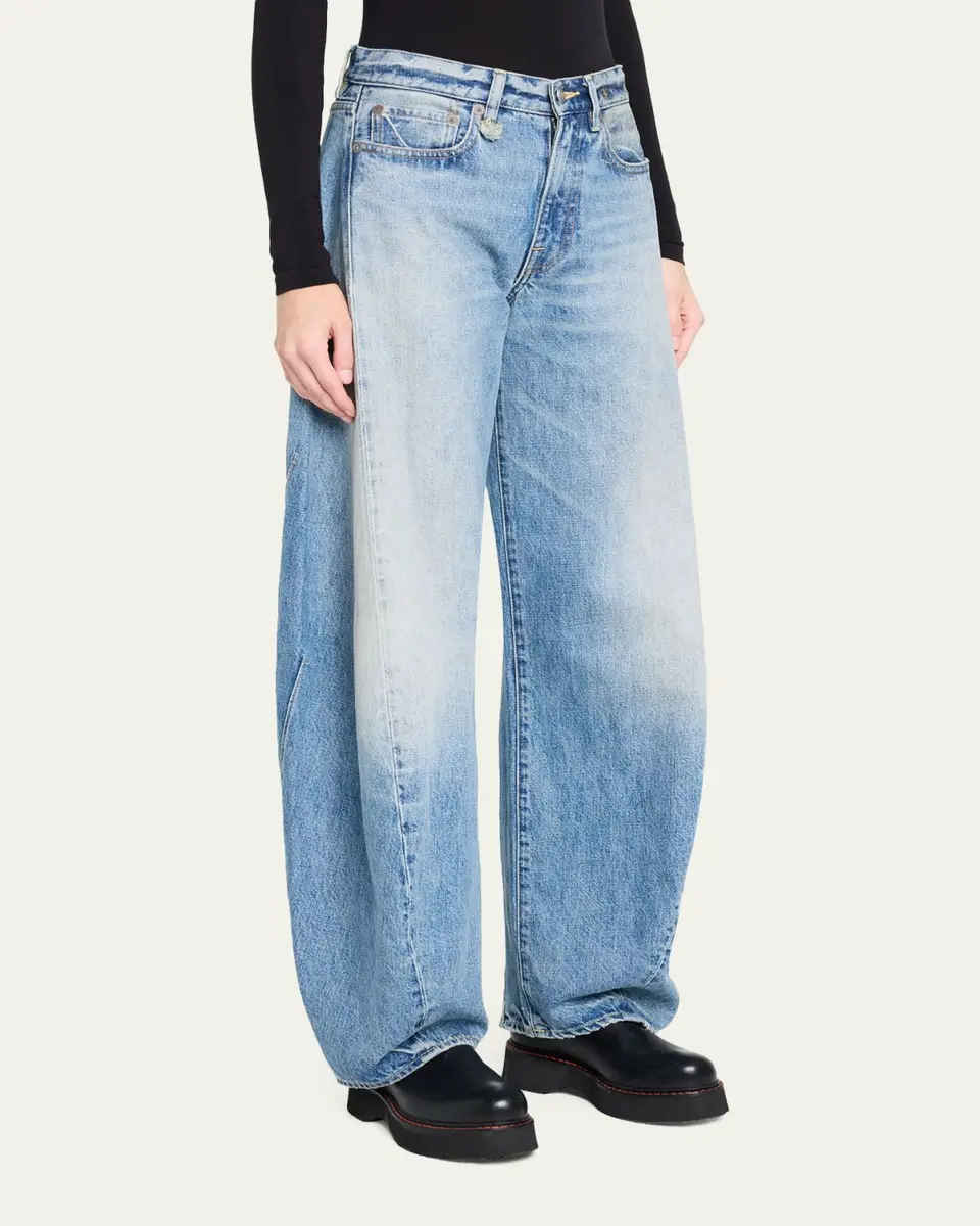 R13 Janine Low-Rise Spliced Denim Jeans | Thumbnail 4 R13 Janine Low-Rise Spliced Denim Jeans | Thumbnail 4