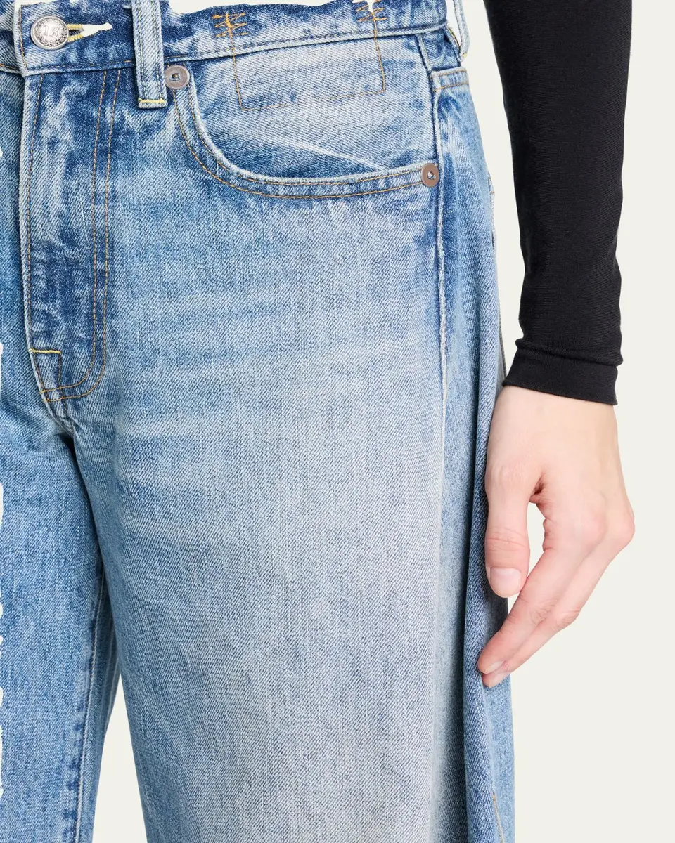 R13 Janine Low-Rise Spliced Denim Jeans | Thumbnail 5 R13 Janine Low-Rise Spliced Denim Jeans | Thumbnail 5
