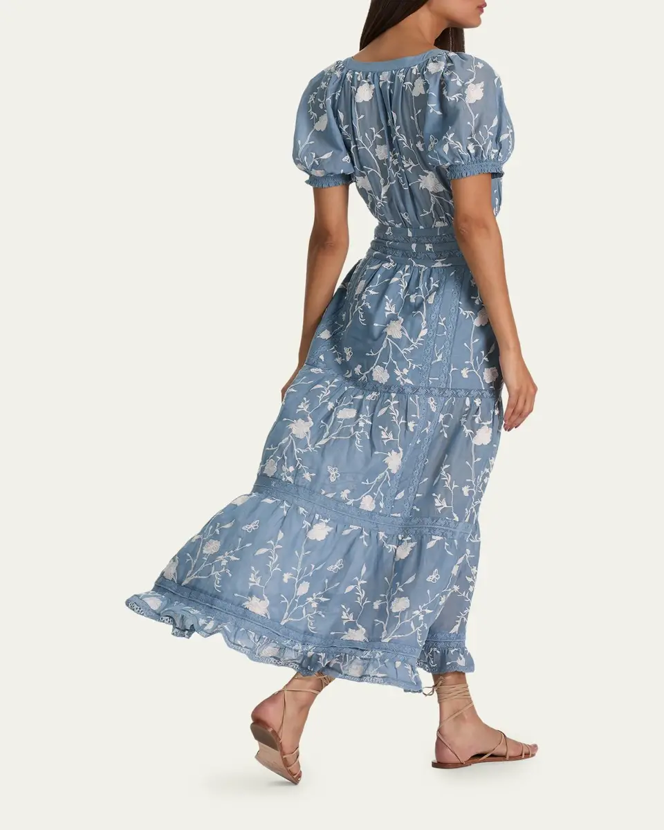 Alice + Olivia Kathryn Lace-Trim Midi Shirtdress | Thumbnail 3 Alice + Olivia Kathryn Lace-Trim Midi Shirtdress | Thumbnail 3