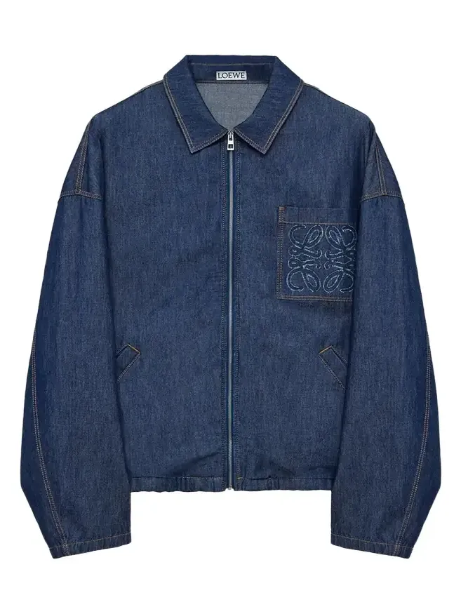 Loewe Men's Denim Zip-Front Jacket