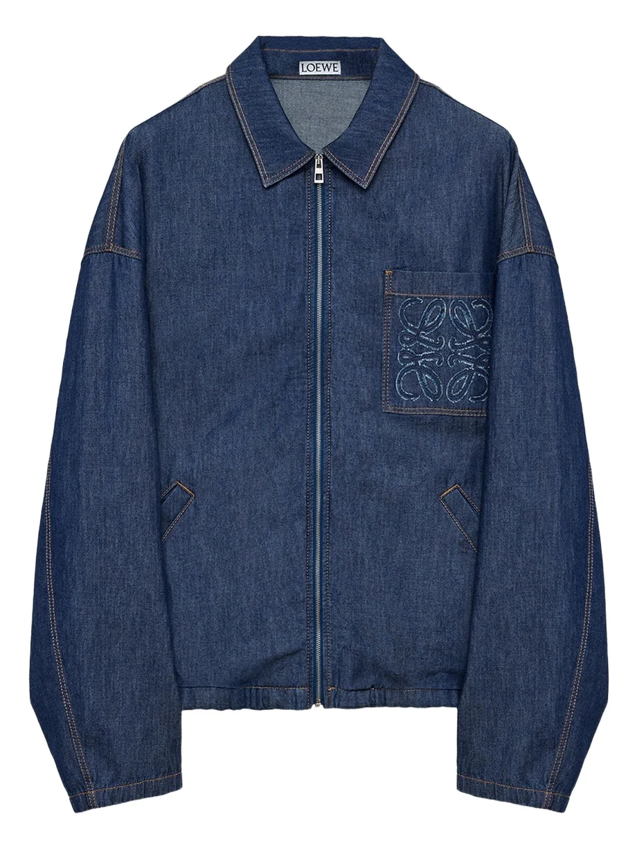 Men's Denim Zip-Front Jacket