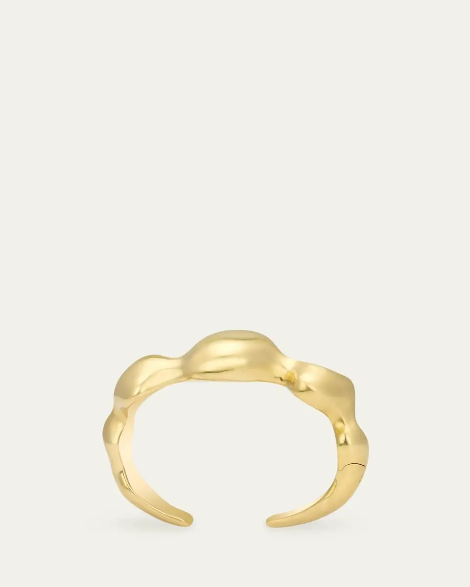 VRAM 18K Yellow Gold Cayrn Hinged Cuff Bracelet | Thumbnail 4