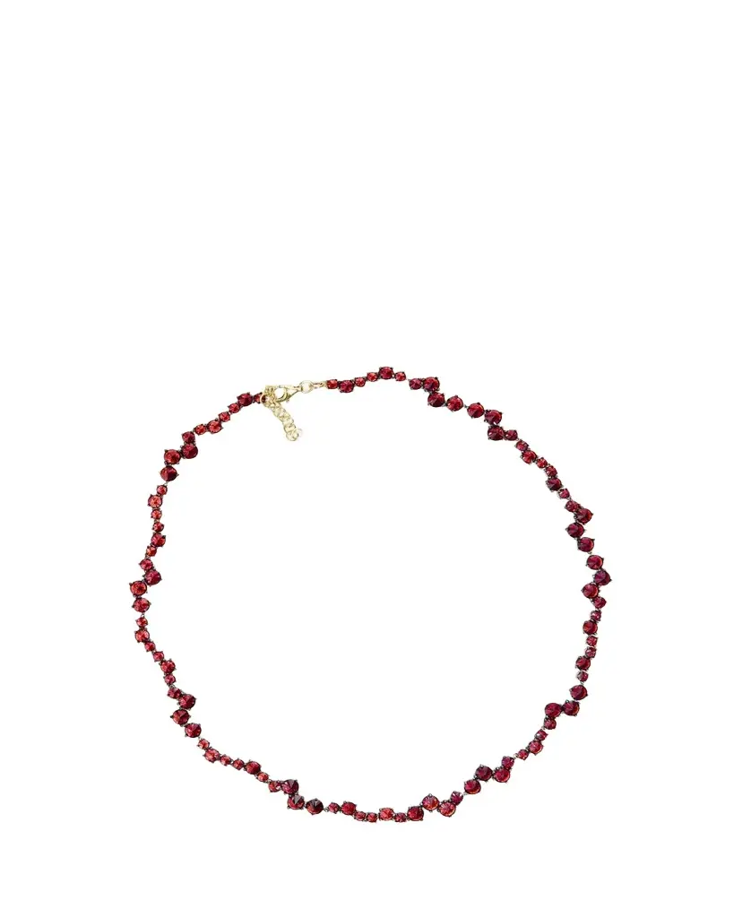 Nickho Rey Ziggy 14K Gold Vermeil Cubic Zirconia Tennis Necklace | Image 1 Nickho Rey Ziggy 14K Gold Vermeil Cubic Zirconia Tennis Necklace | Image 1