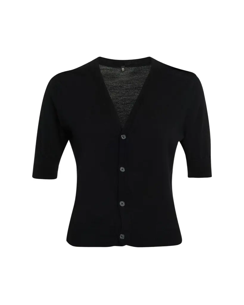 R13 Elbow-Sleeve Split-Hem Wool Sweater | Image 1 R13 Elbow-Sleeve Split-Hem Wool Sweater | Image 1
