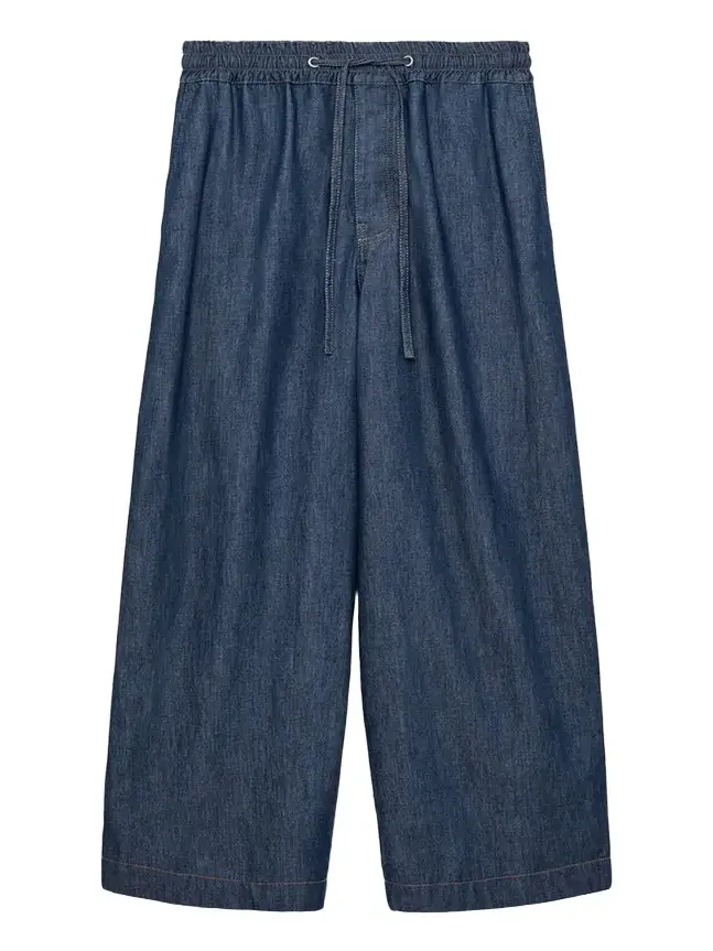 Loewe Men's Denim Drawstring Trousers