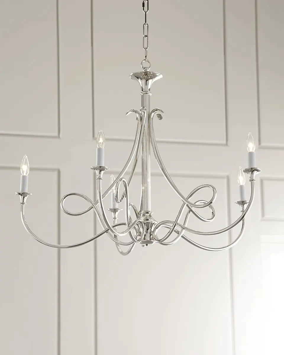 Visual Comfort Signature Double Twist Large Chandelie By Suzanne Kasler | Image 1 Visual Comfort Signature Double Twist Large Chandelie By Suzanne Kasler | Image 1
