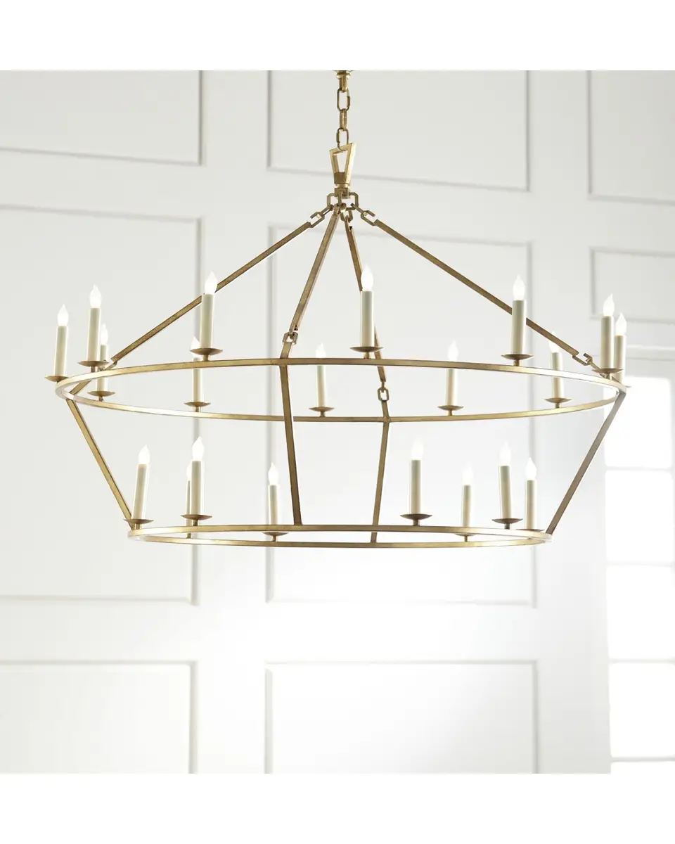 Visual Comfort Signature Darlana Large Two-Tiered Ring Chandelier | Thumbnail 3