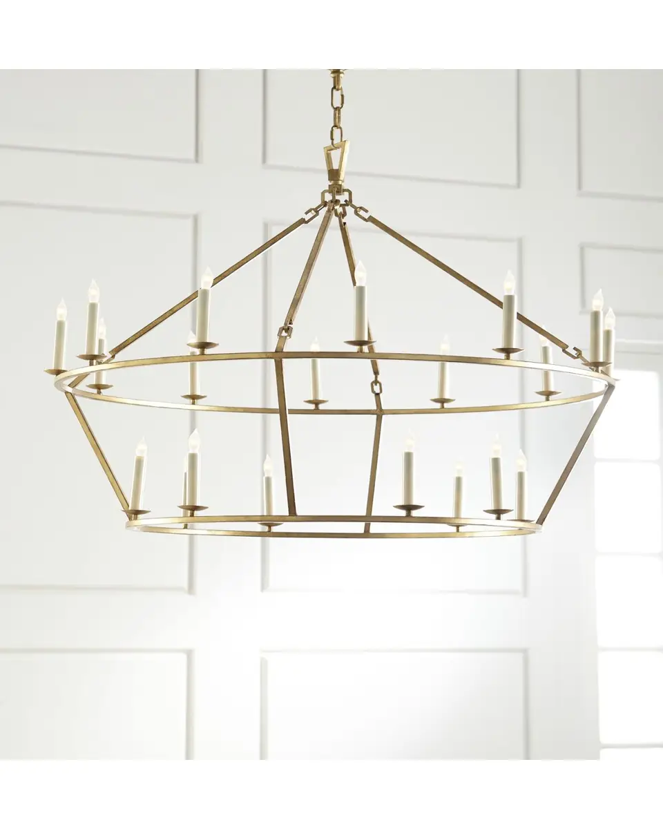 Visual Comfort Signature Darlana Large Two-Tiered Ring Chandelier | Thumbnail 4