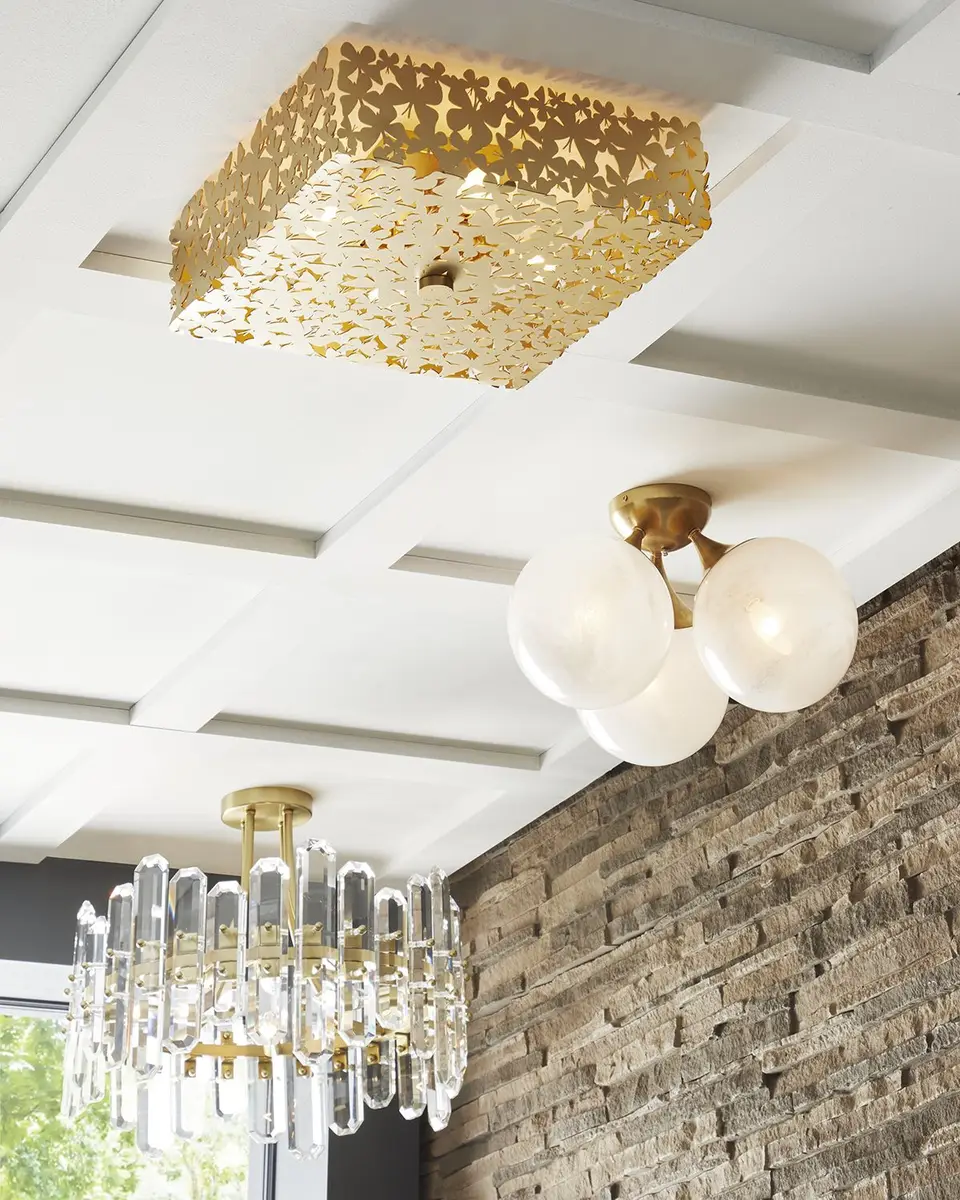 Visual Comfort Signature Cristol Large Triple Flush Mount By AERIN | Thumbnail 3