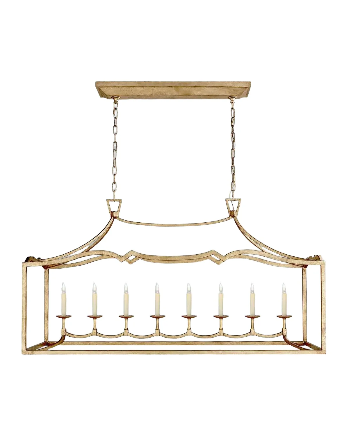 Visual Comfort Signature Fancy Darlana Large Linear Chandelier By Chapman & Myers