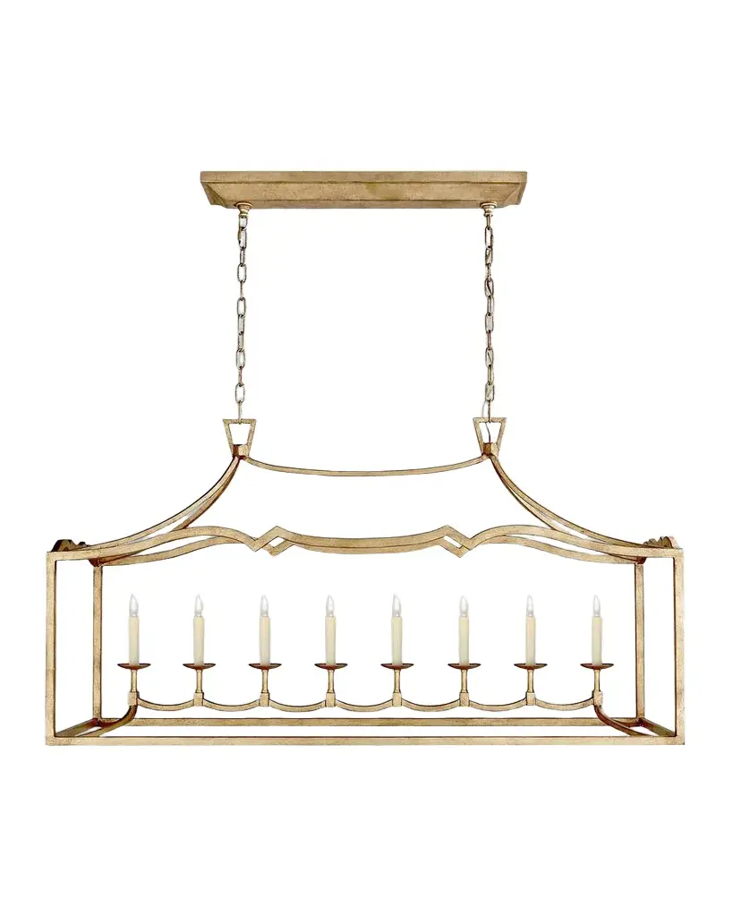 Visual Comfort Signature Fancy Darlana Large Linear Chandelier By Chapman & Myers