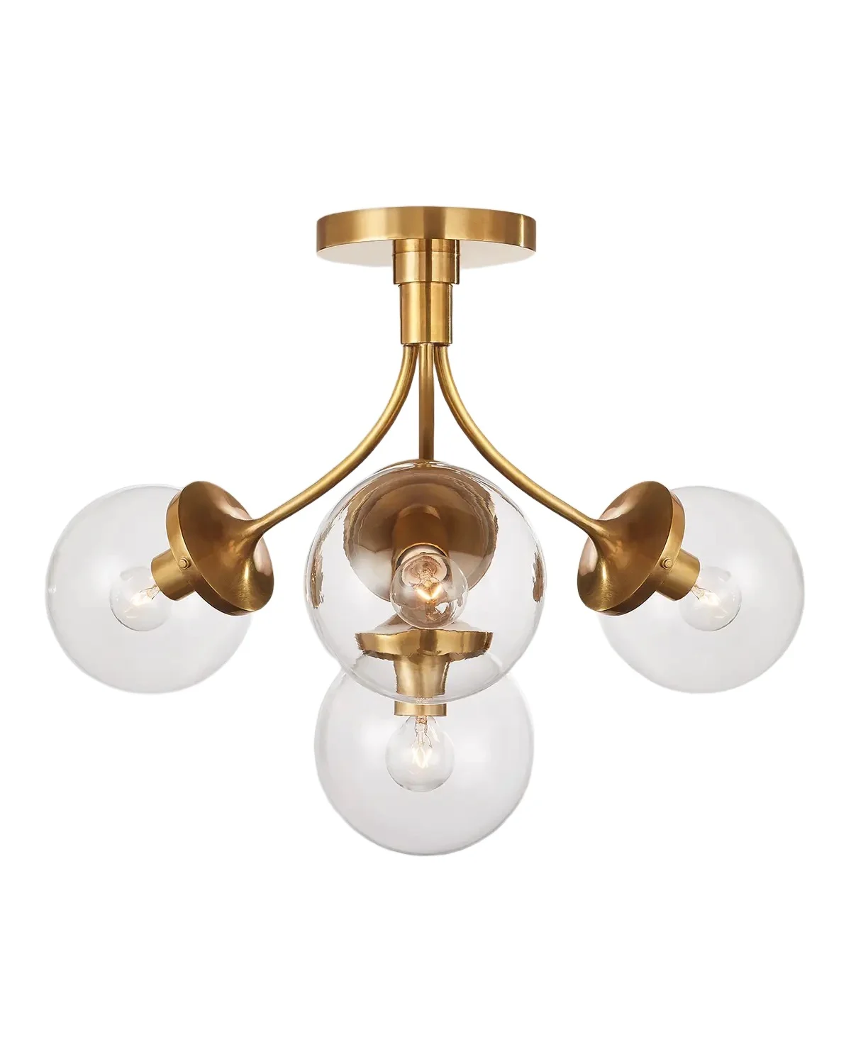 Visual Comfort Signature Prescott Medium Semi Flush Mount
