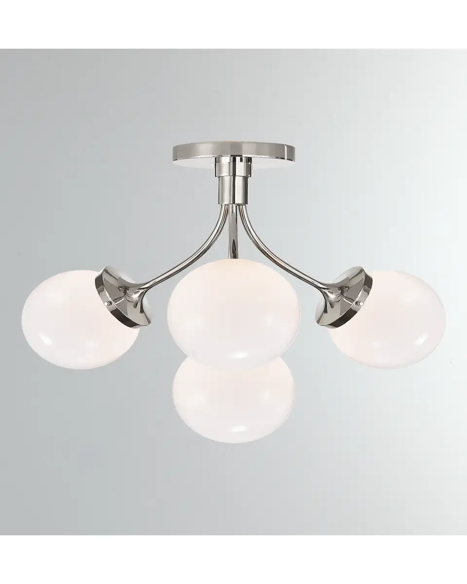 Visual Comfort Signature Prescott Medium Semi Flush Mount | Thumbnail 2