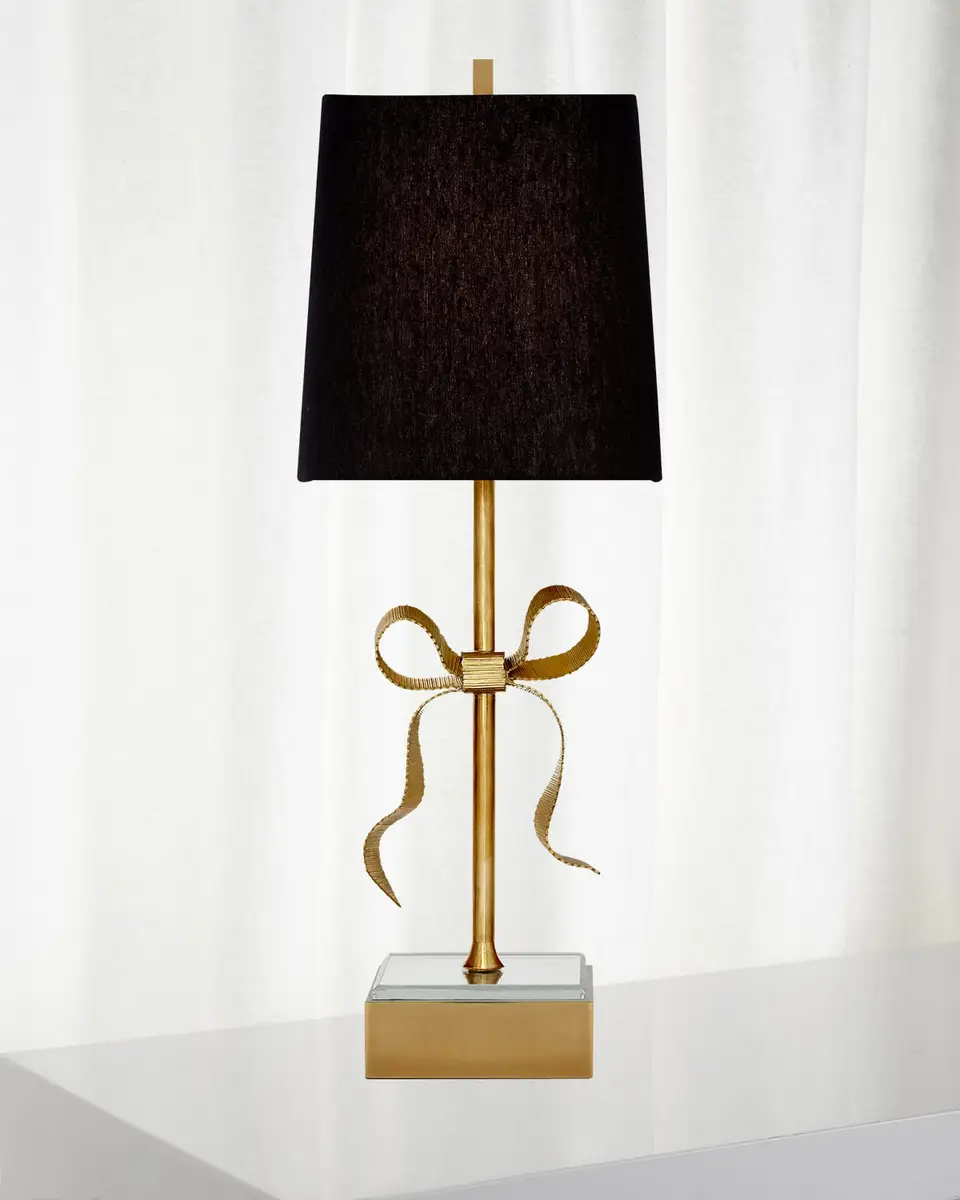 Visual Comfort Signature Ellery Grosgrain Bow Table Lamp