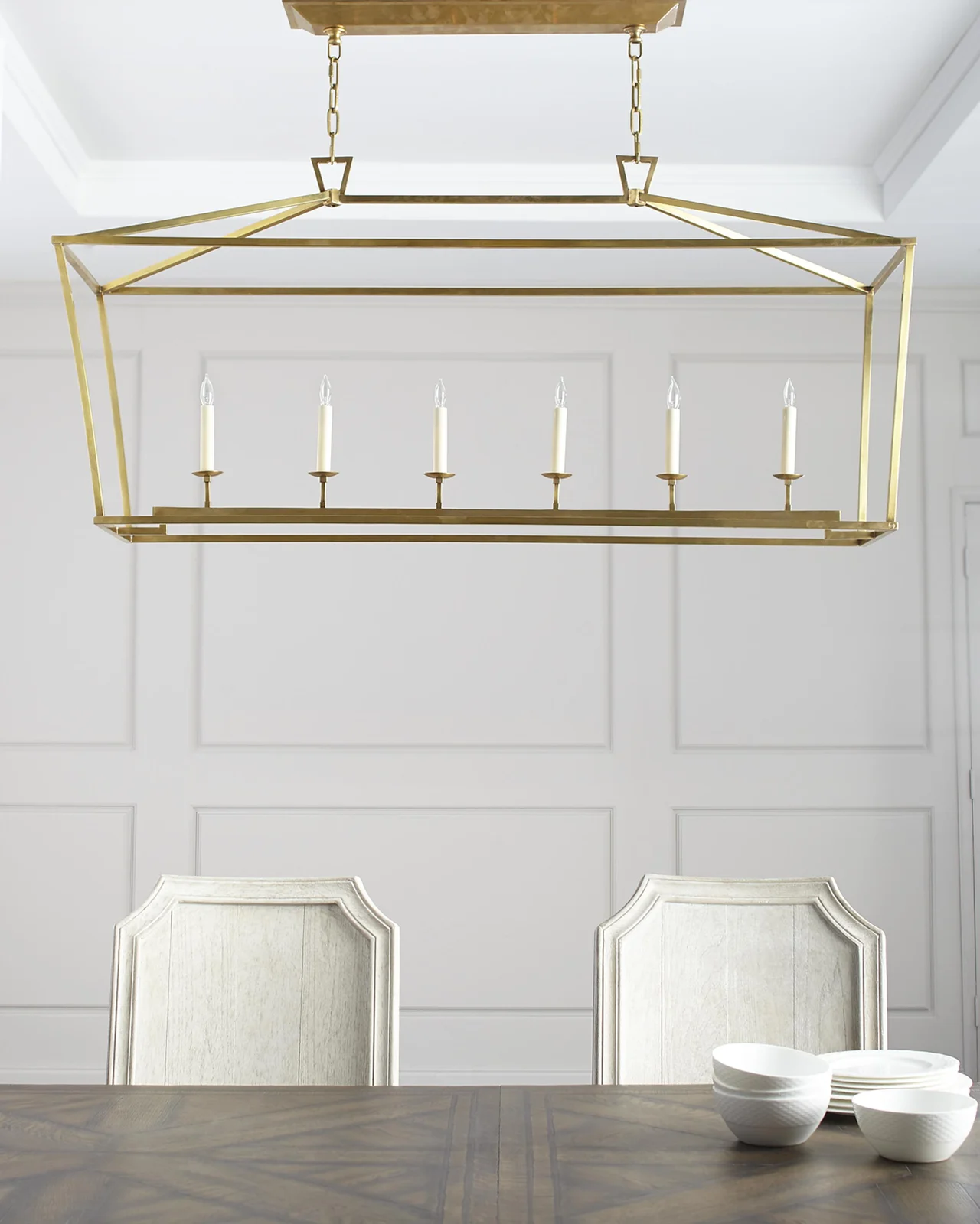 Visual Comfort Signature Darlana Large Linear Lantern By Chapman & Myers