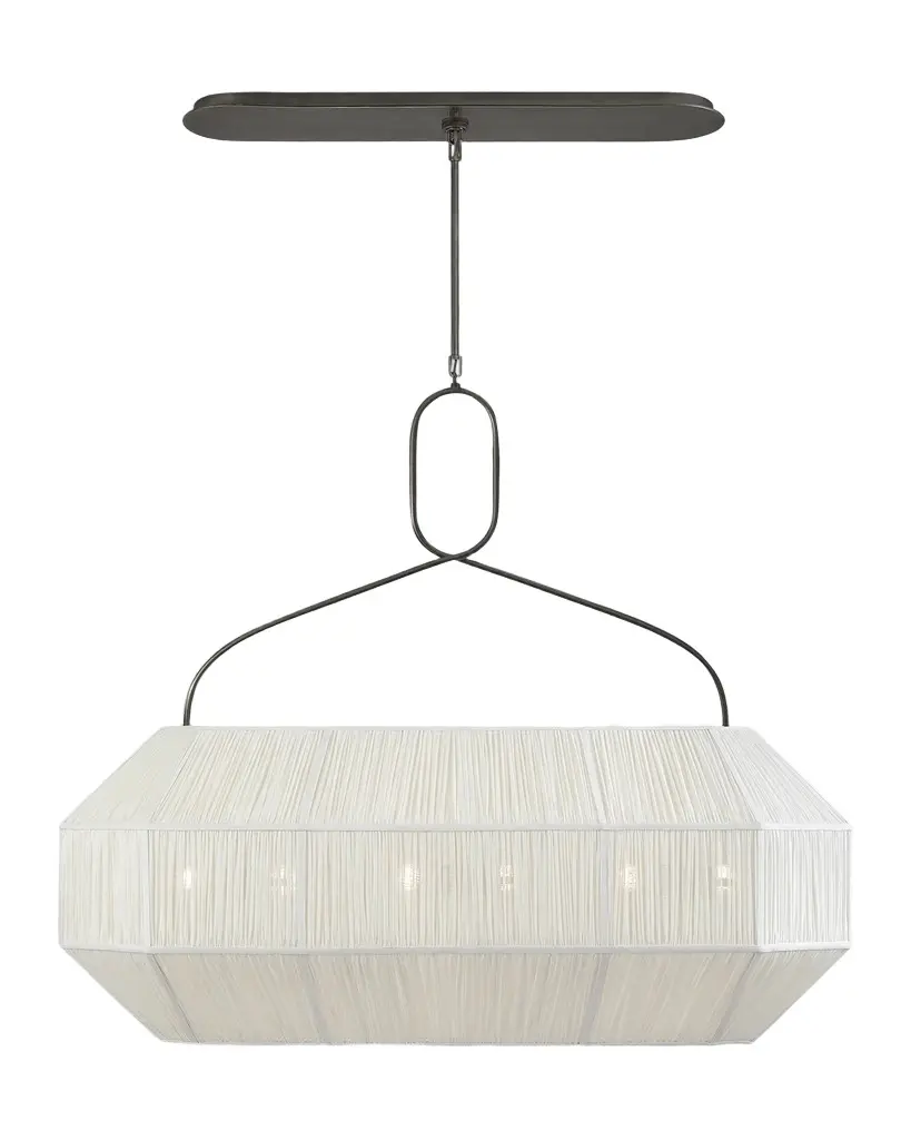 Visual Comfort Signature Forza Medium Gathered Linear Lantern By Kelly Wearstler