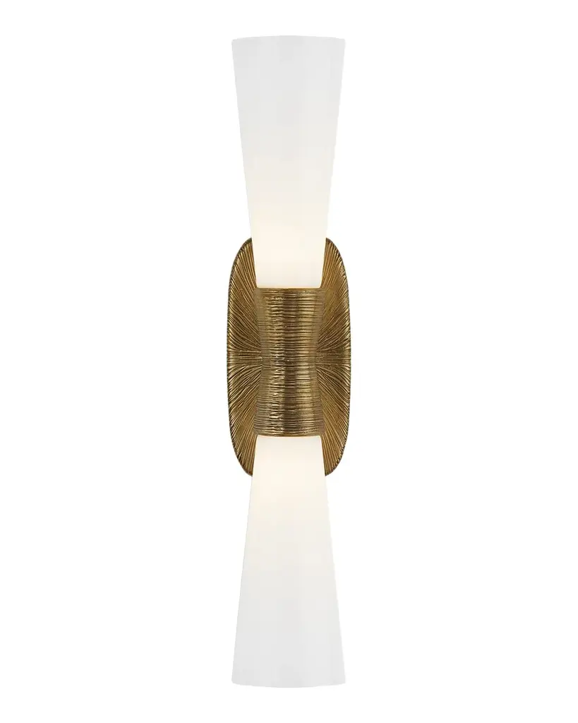 Visual Comfort Signature Utopia Large Double Bath Sconce By Kelly Wearstler