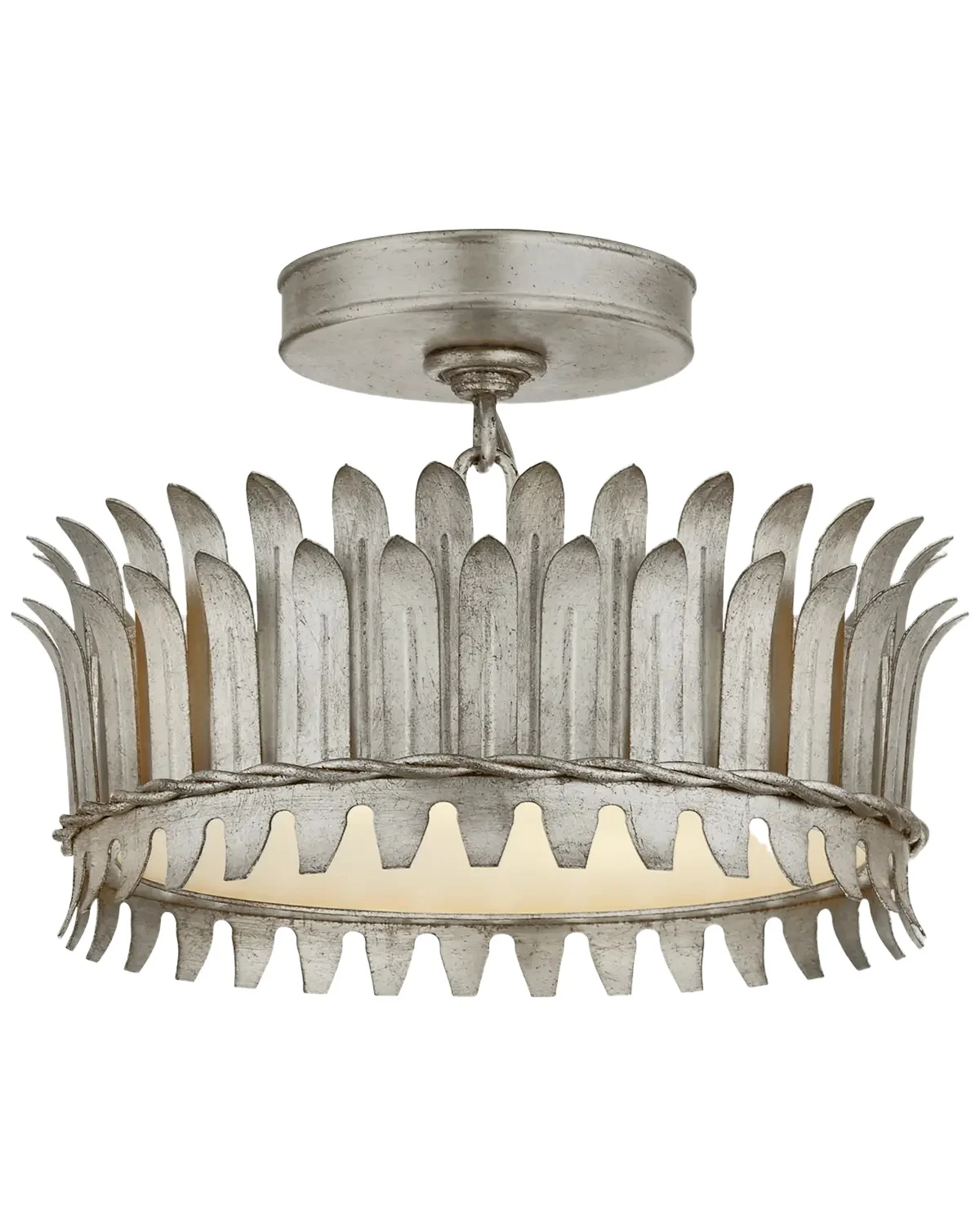 Visual Comfort Signature Leslie 12 Semi-Flush By Suzanne Kasler