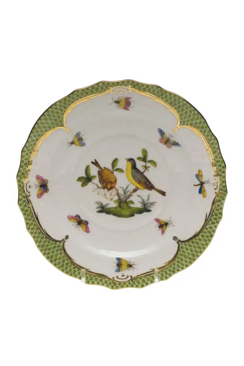 Herend Rothschild Bird Green Motif 07 Salad Plate | Thumbnail 2