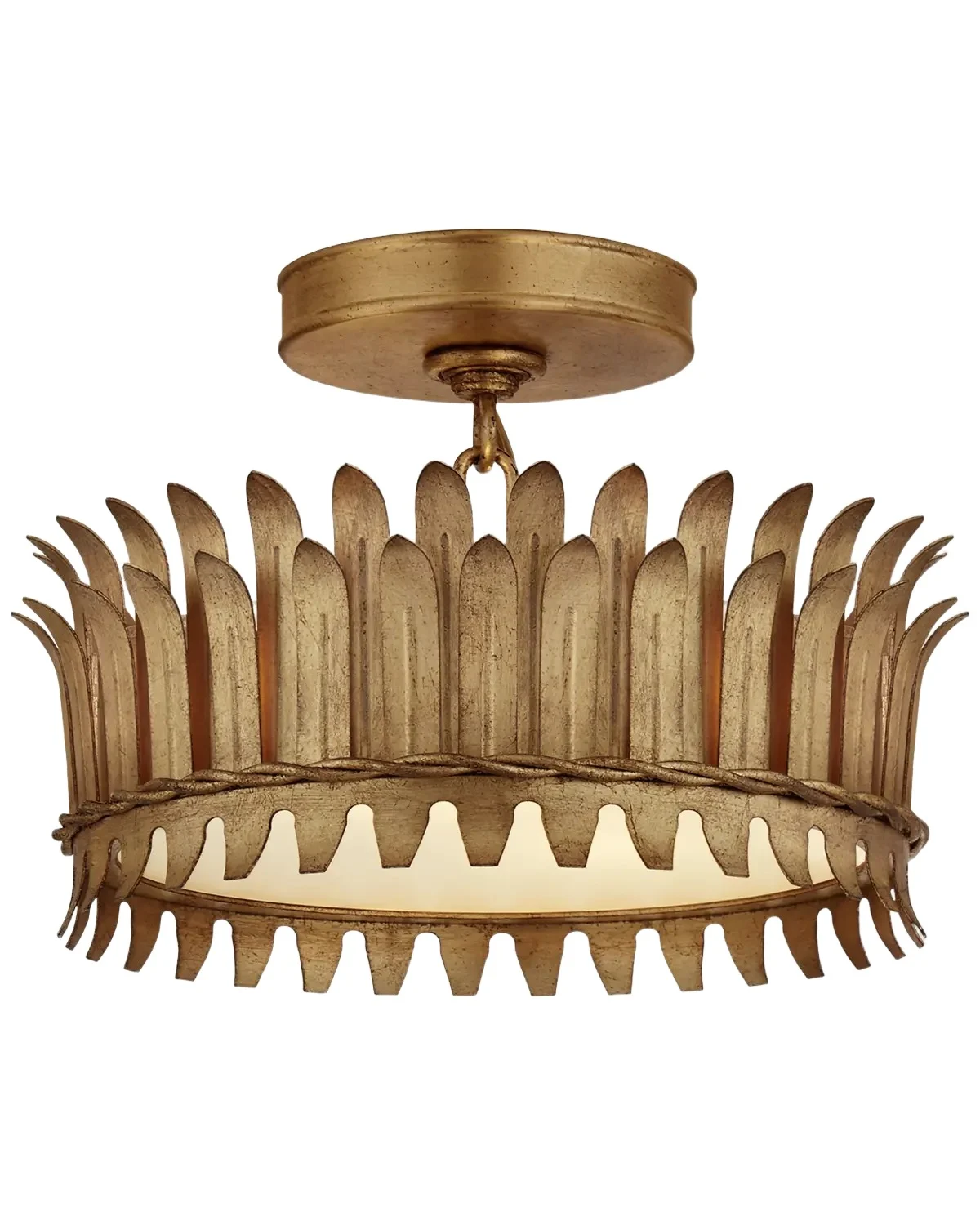 Visual Comfort Signature Leslie 12 Semi-Flush By Suzanne Kasler