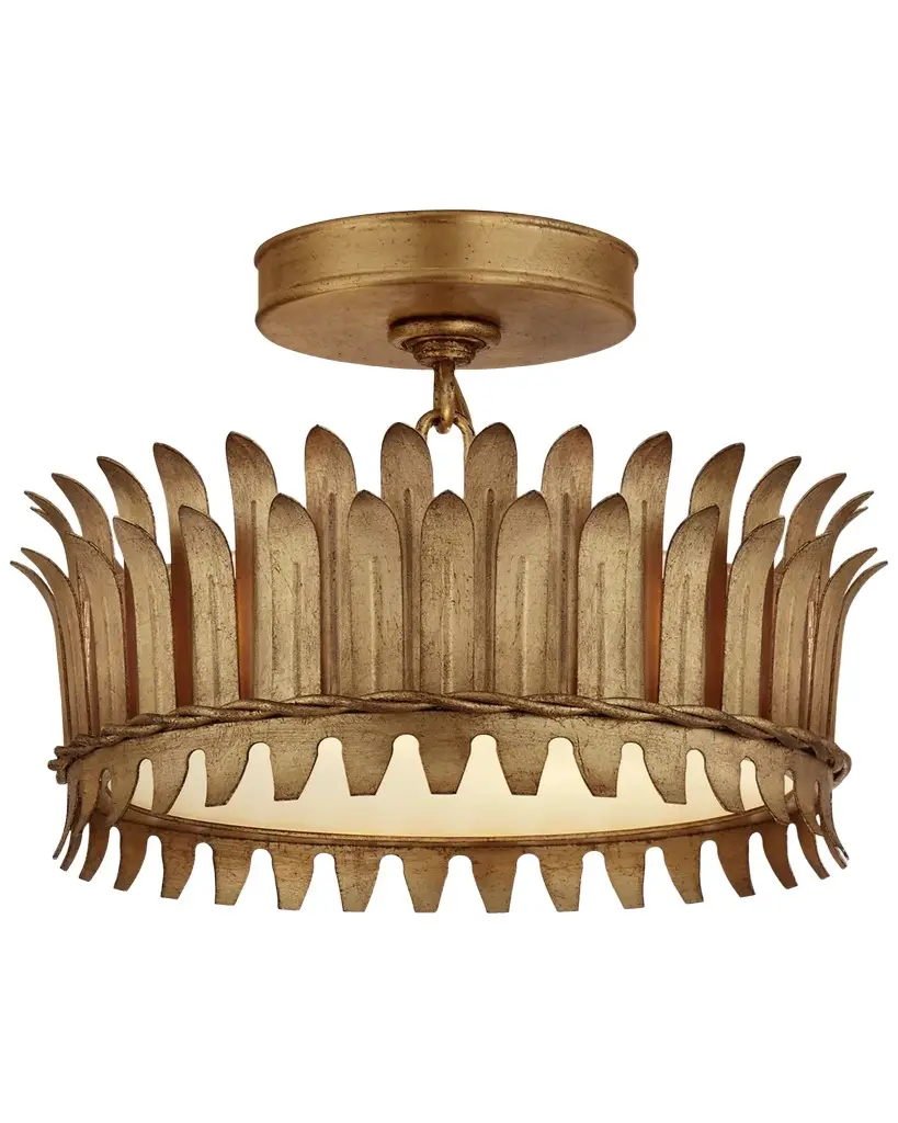 Visual Comfort Signature Leslie 12 Semi-Flush By Suzanne Kasler | Image 1 Visual Comfort Signature Leslie 12 Semi-Flush By Suzanne Kasler | Image 1