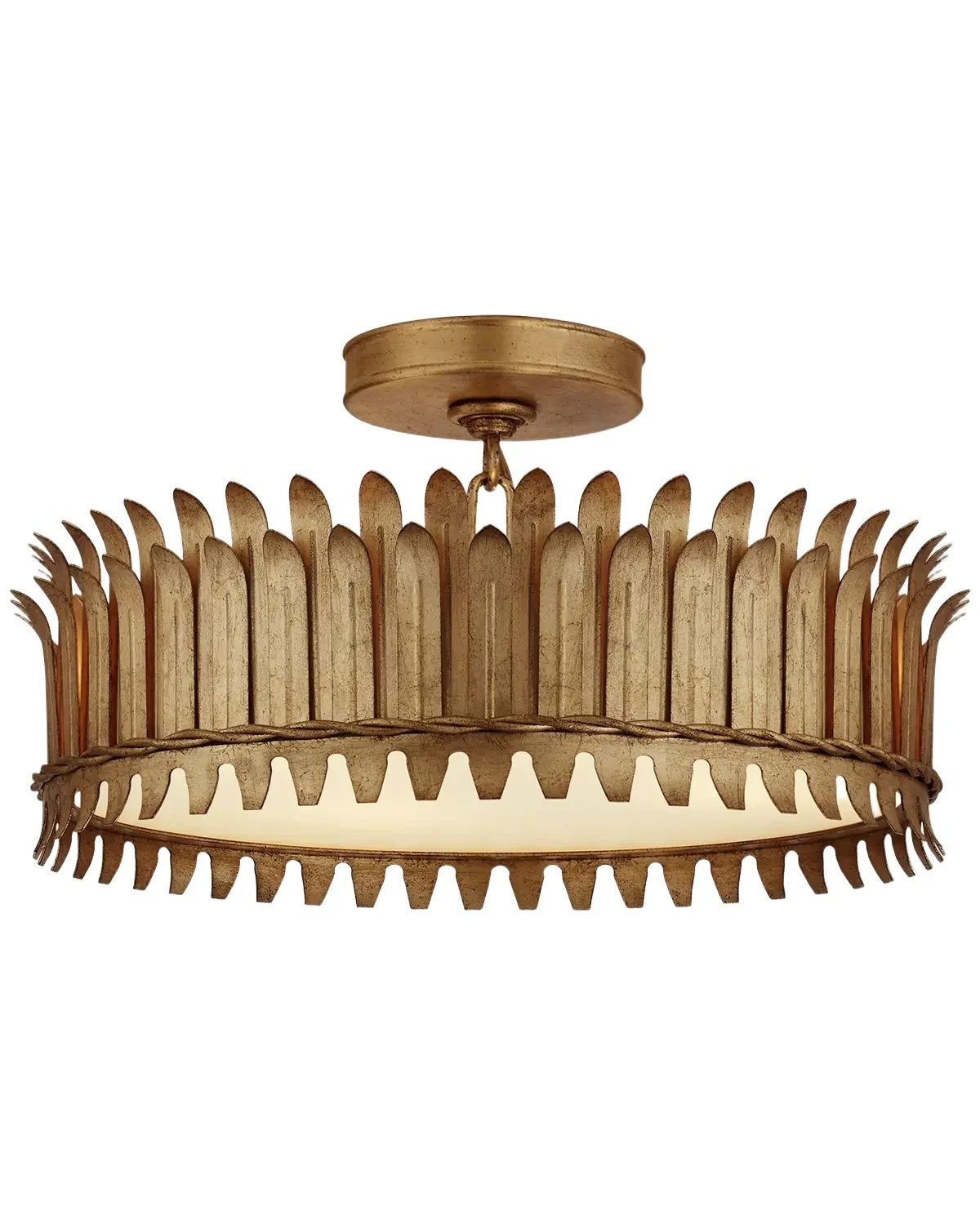 Visual Comfort Signature Leslie 16 Semi-Flush By Suzanne Kasler