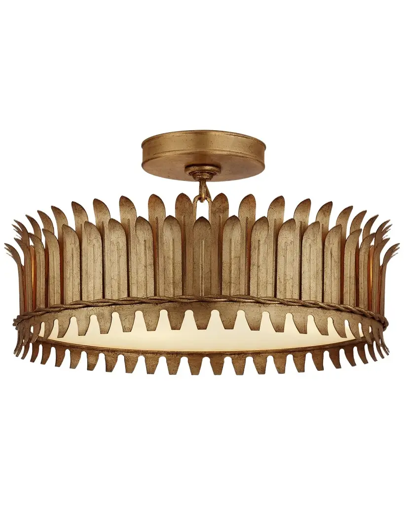 Visual Comfort Signature Leslie 16 Semi-Flush By Suzanne Kasler | Image 1 Visual Comfort Signature Leslie 16 Semi-Flush By Suzanne Kasler | Image 1