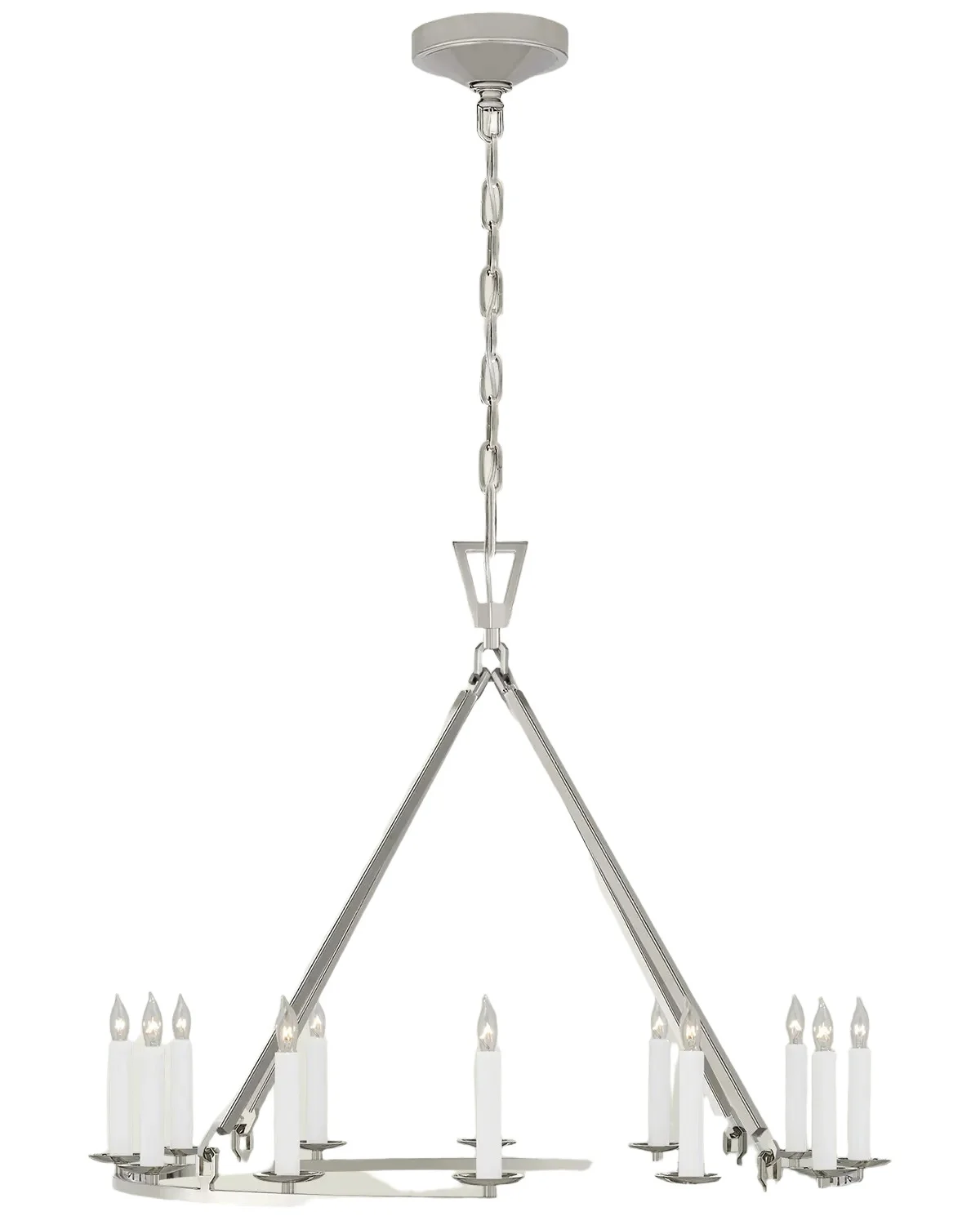 Visual Comfort Signature Darlana Medium Single Ring Chandelier By Chapman & Myers