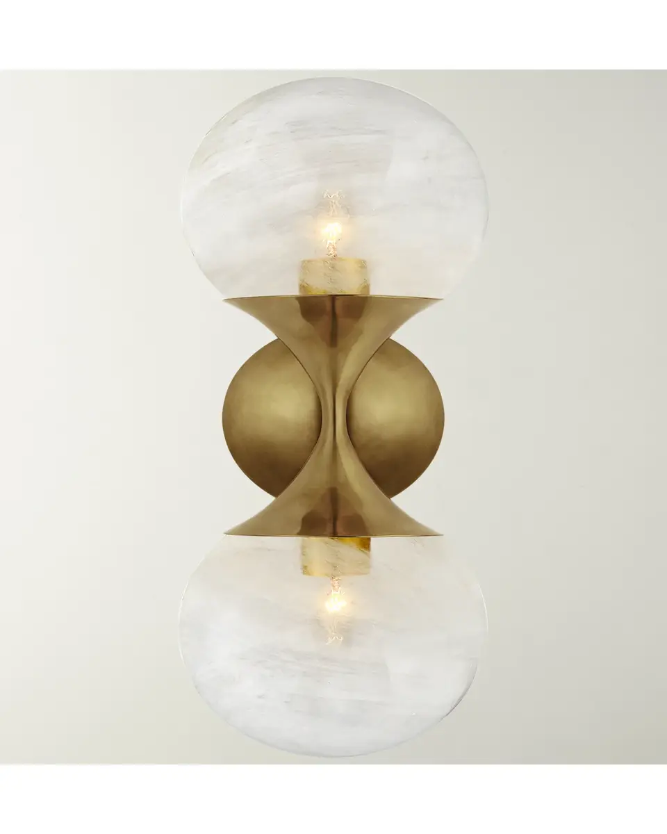 Visual Comfort Signature Cristol Small Double Sconce By AERIN | Thumbnail 2