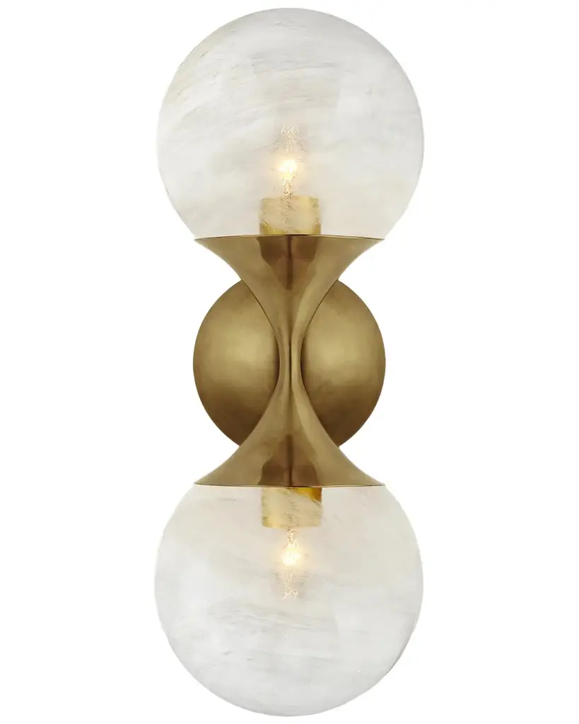 Visual Comfort Signature Cristol Small Double Sconce By AERIN