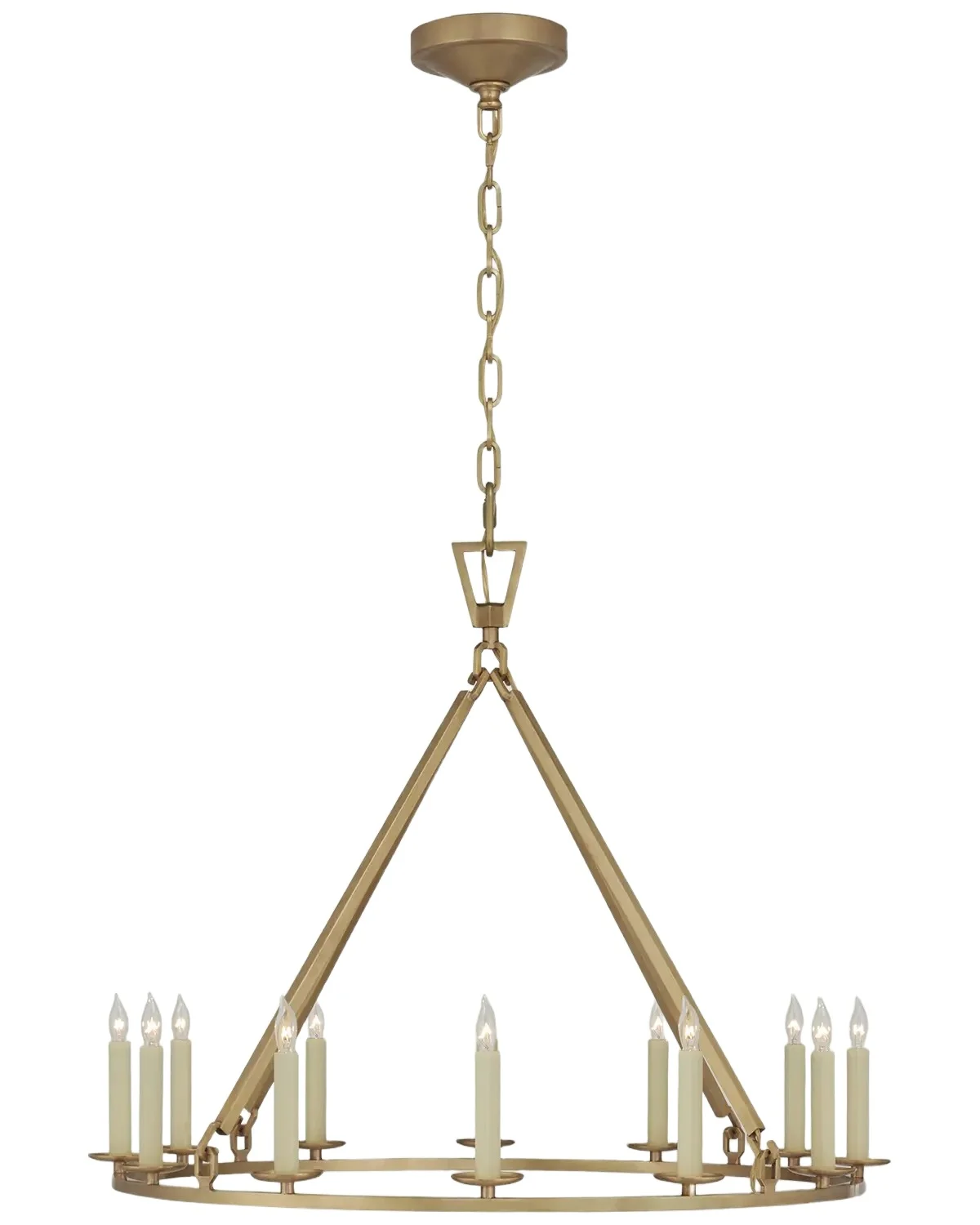 Visual Comfort Signature Darlana Medium Single Ring Chandelier By Chapman & Myers