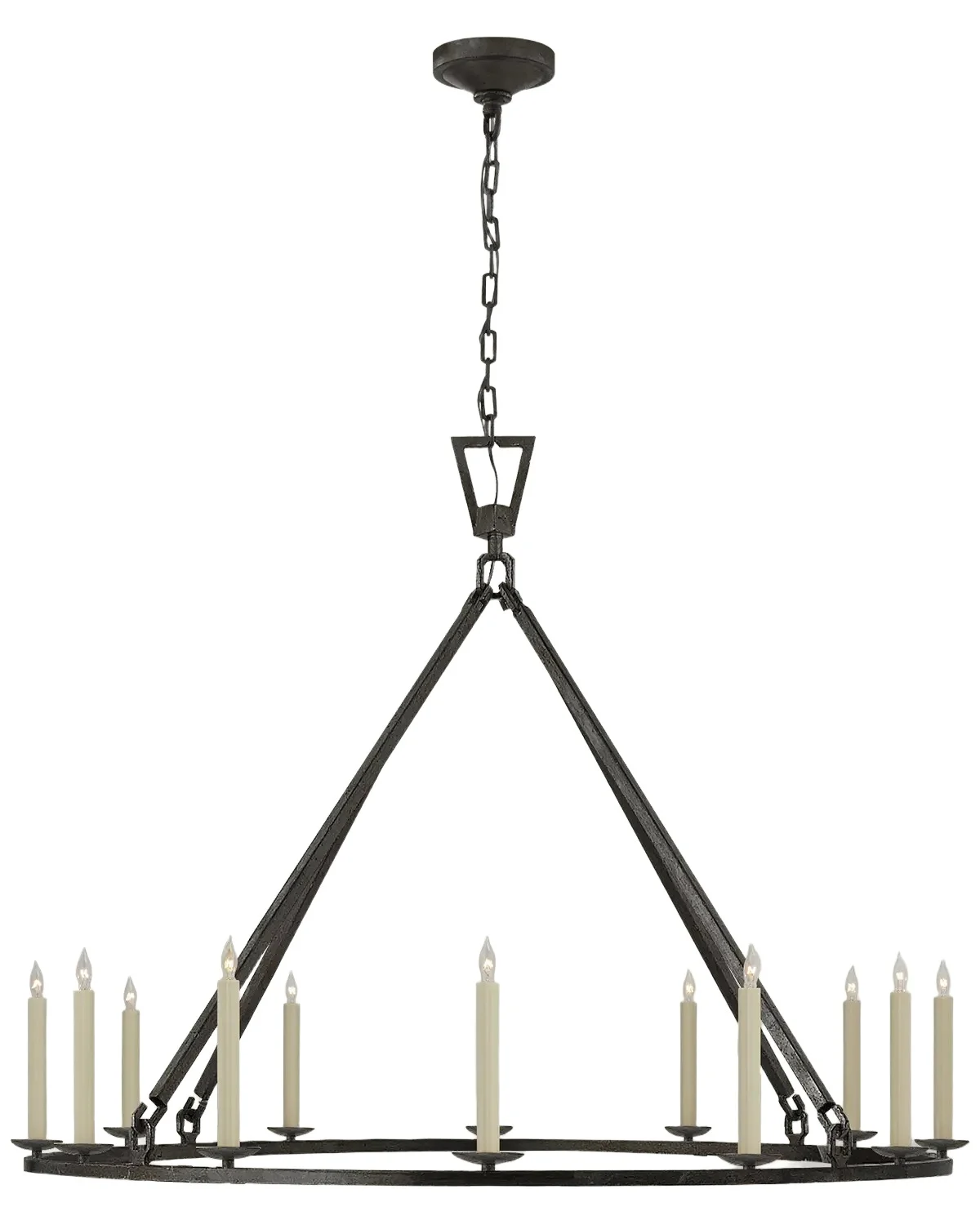 Visual Comfort Signature Darlana Extra Large Single Ring Chandelier By Chapman & Myers