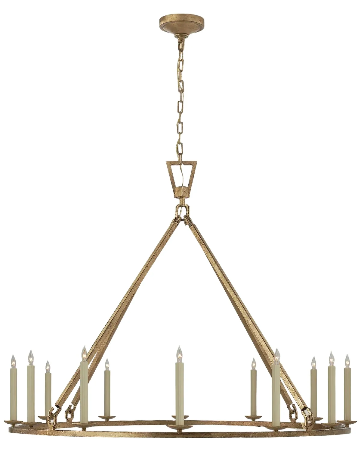 Visual Comfort Signature Darlana Extra Large Single Ring Chandelier By Chapman & Myers