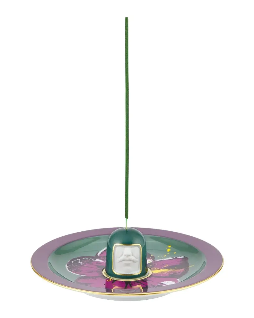 GINORI 1735 LCDC Il Frate Purple Hill Incense Burner