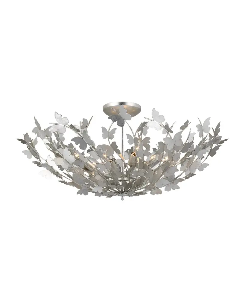 Visual Comfort Signature Farfalle Large Semi-Flush Mount By Julie Neill | Image 1 Visual Comfort Signature Farfalle Large Semi-Flush Mount By Julie Neill | Image 1