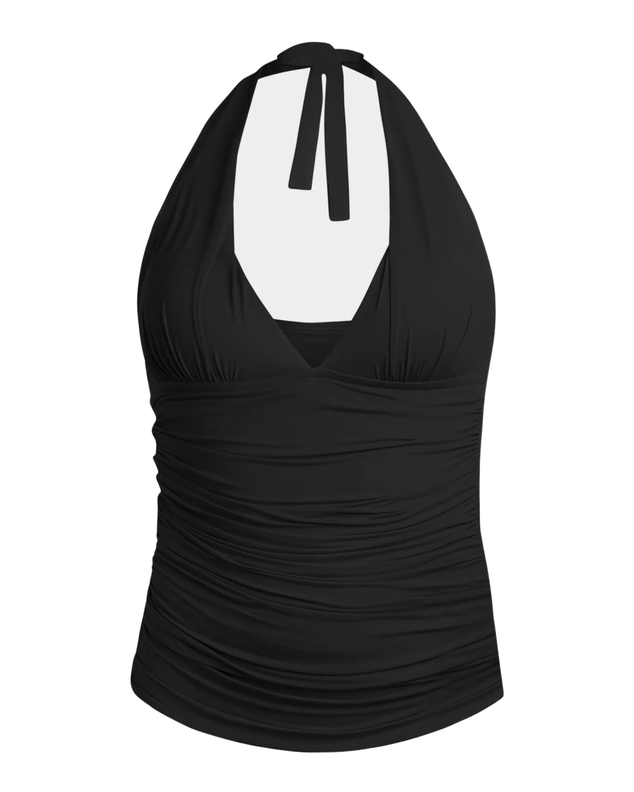 La Blanca Plus Size IG Halter Tankini Swim Top