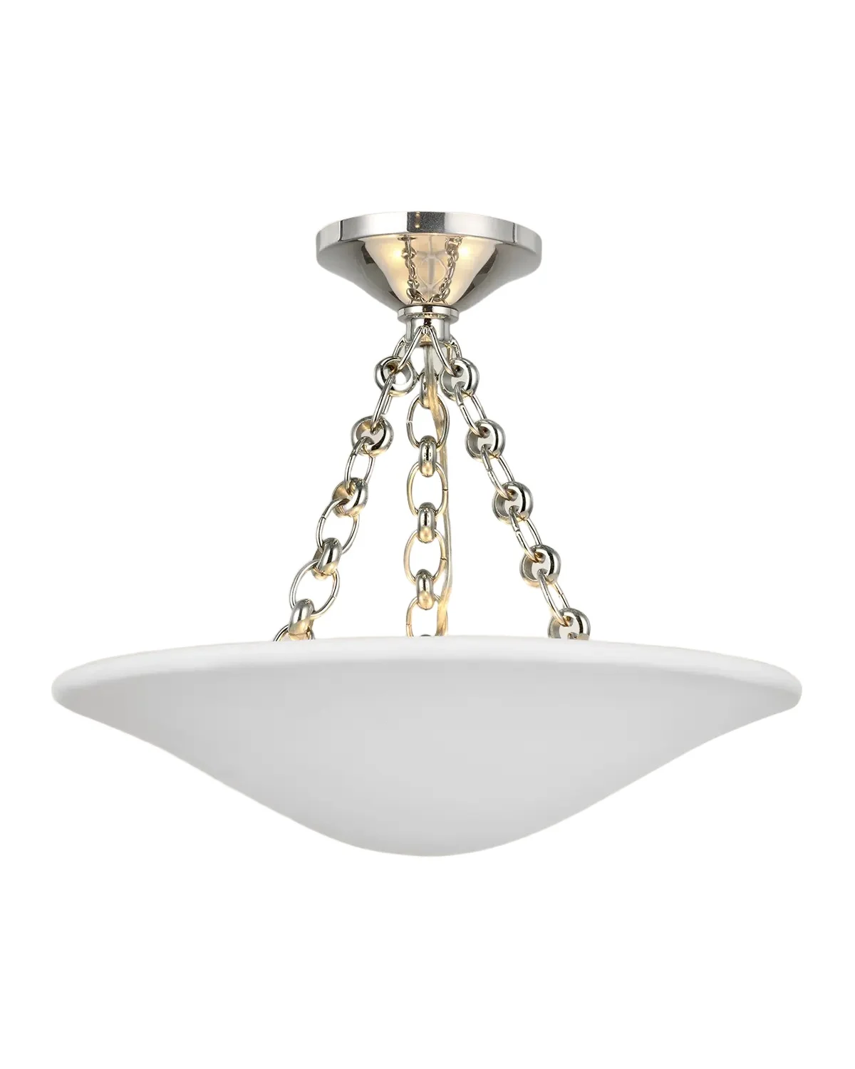 Visual Comfort Signature Mollino 16" Semi Flush Mount By AERIN
