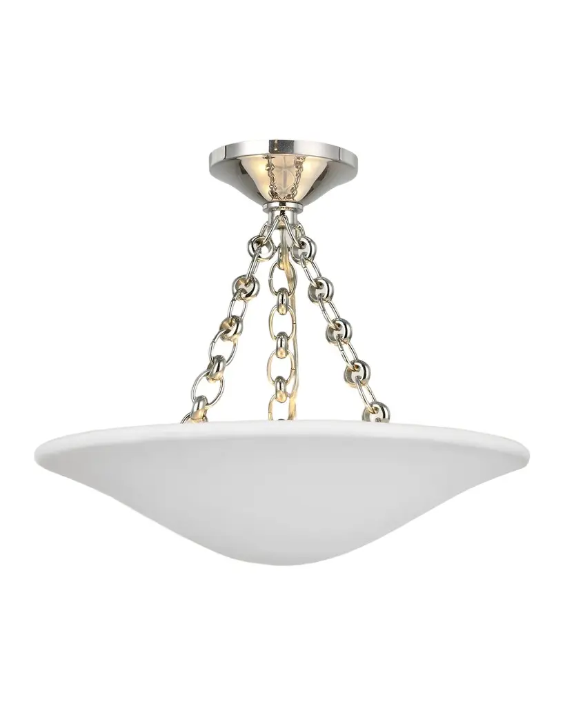 Visual Comfort Signature Mollino 16" Semi Flush Mount By AERIN