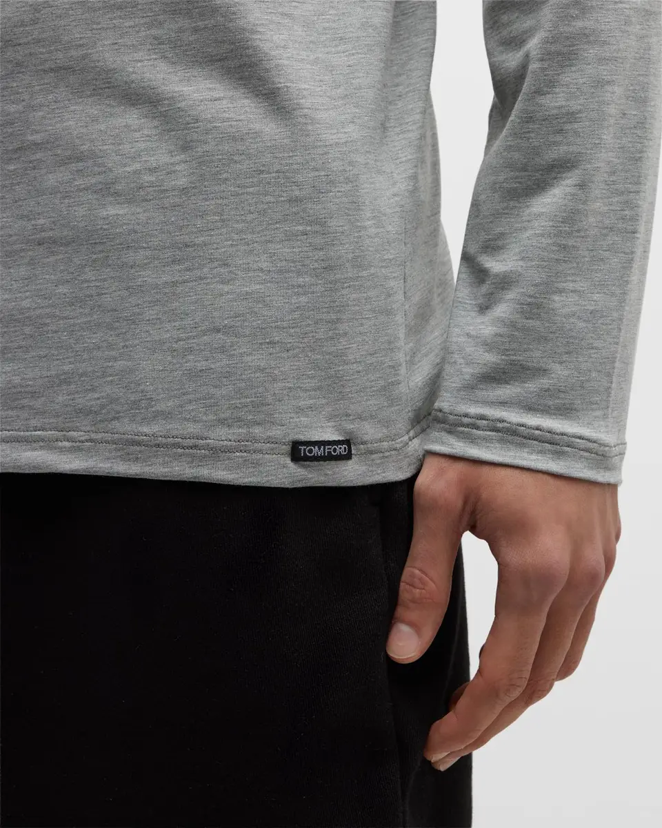 Tom Ford Men's Modal-Stretch Crewneck T-Shirt | Thumbnail 5