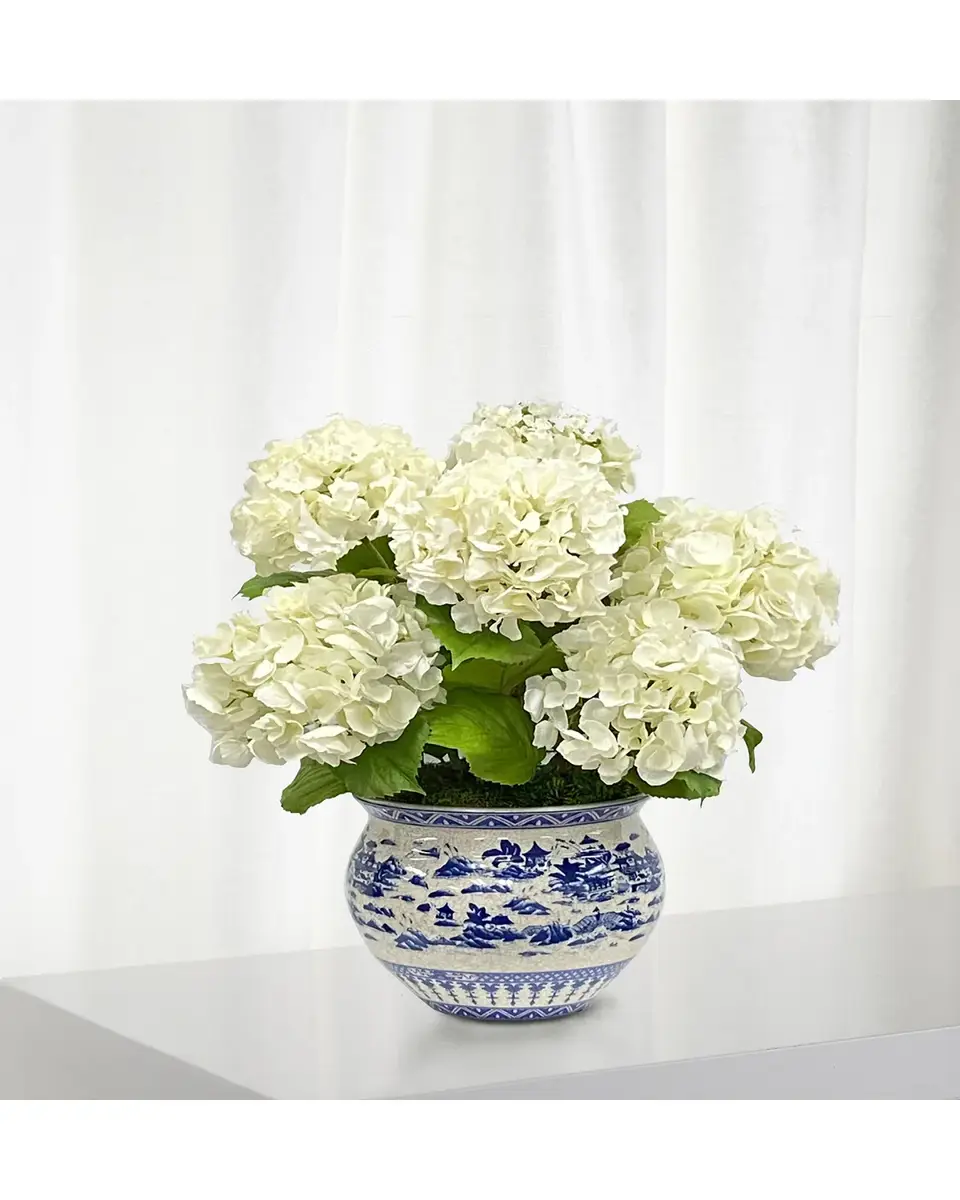 Winward Home Faux Hydrangeas in Planter | Thumbnail 2 Winward Home Faux Hydrangeas in Planter | Thumbnail 2