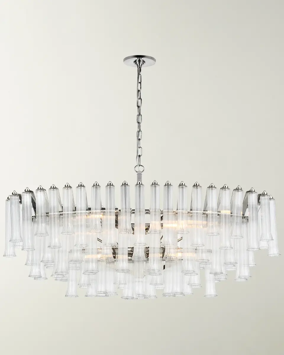 Visual Comfort Signature Lorelei X-Large Oval Chandelier By Julie Neill | Thumbnail 2