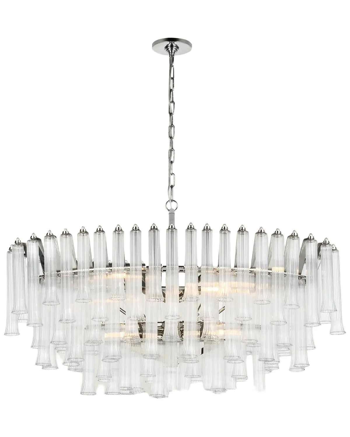 Visual Comfort Signature Lorelei X-Large Oval Chandelier By Julie Neill